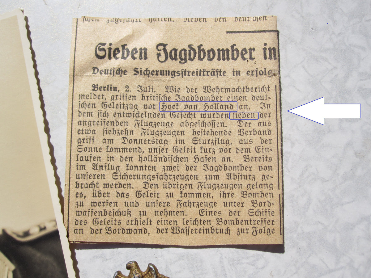 Marineartillerie Kriegsabzeichen Hersteller: &quot;FLL 43&quot;