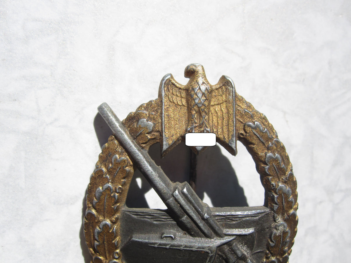 Marineartillerie Kriegsabzeichen Hersteller: &quot;FLL 43&quot;