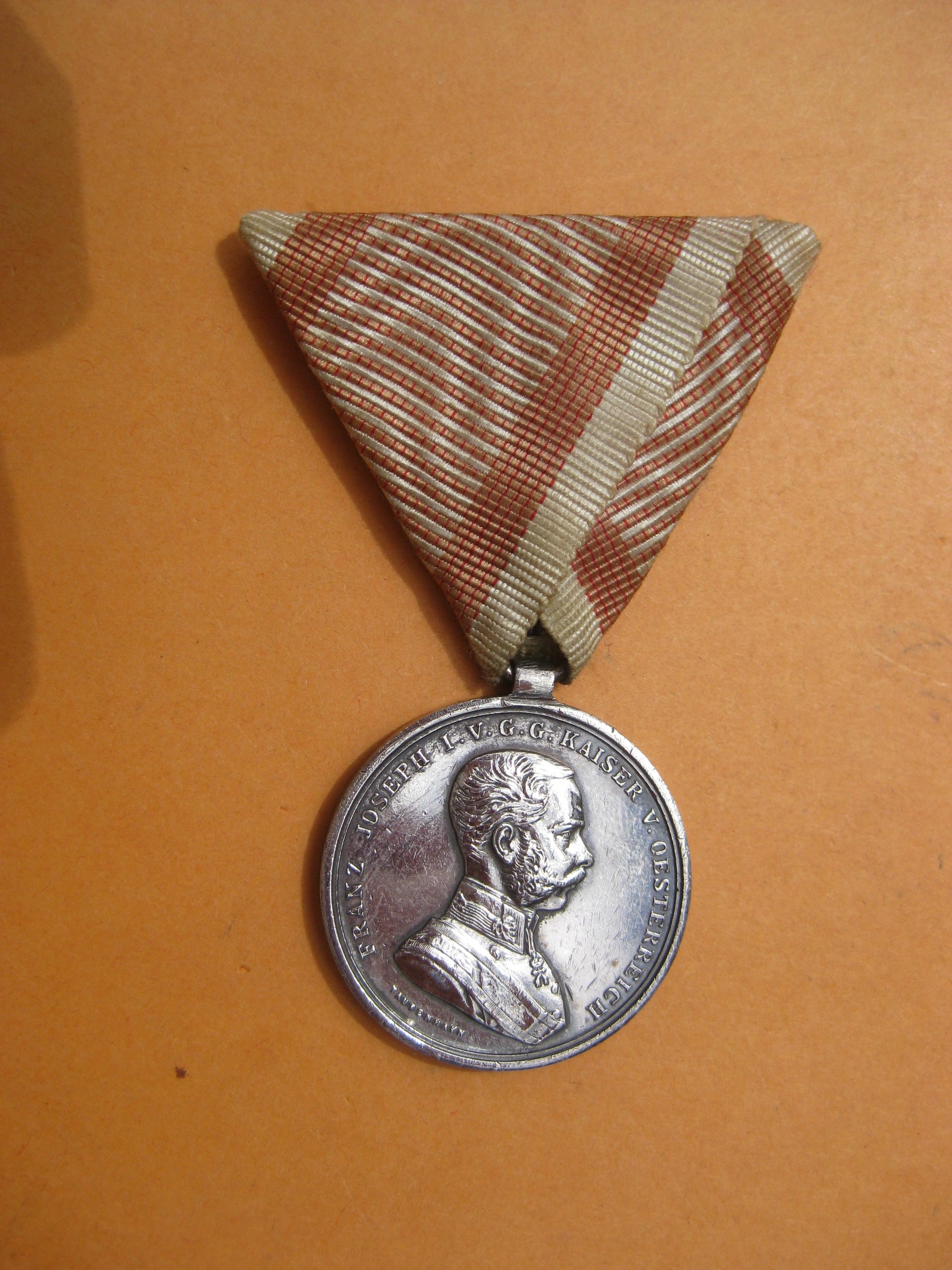 H.W. Medaille Österreich 1914 kleine silberne Tapferkeitsmedaille
