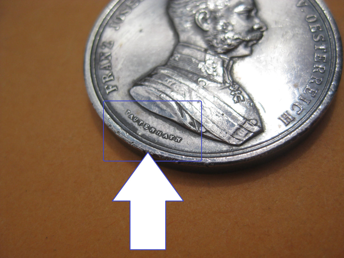 H.W. -  -  Medaille Österreich 1914 kleine silberne Tapferkeitsmedaille