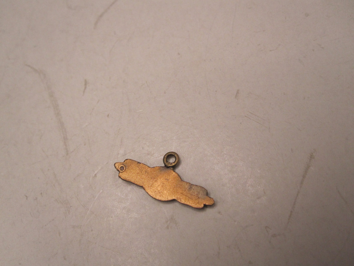 H.W.  -  - Miniatur U-Boot Frontspange der Kriegsmarine in Bronze Modell / Ausführung 1957