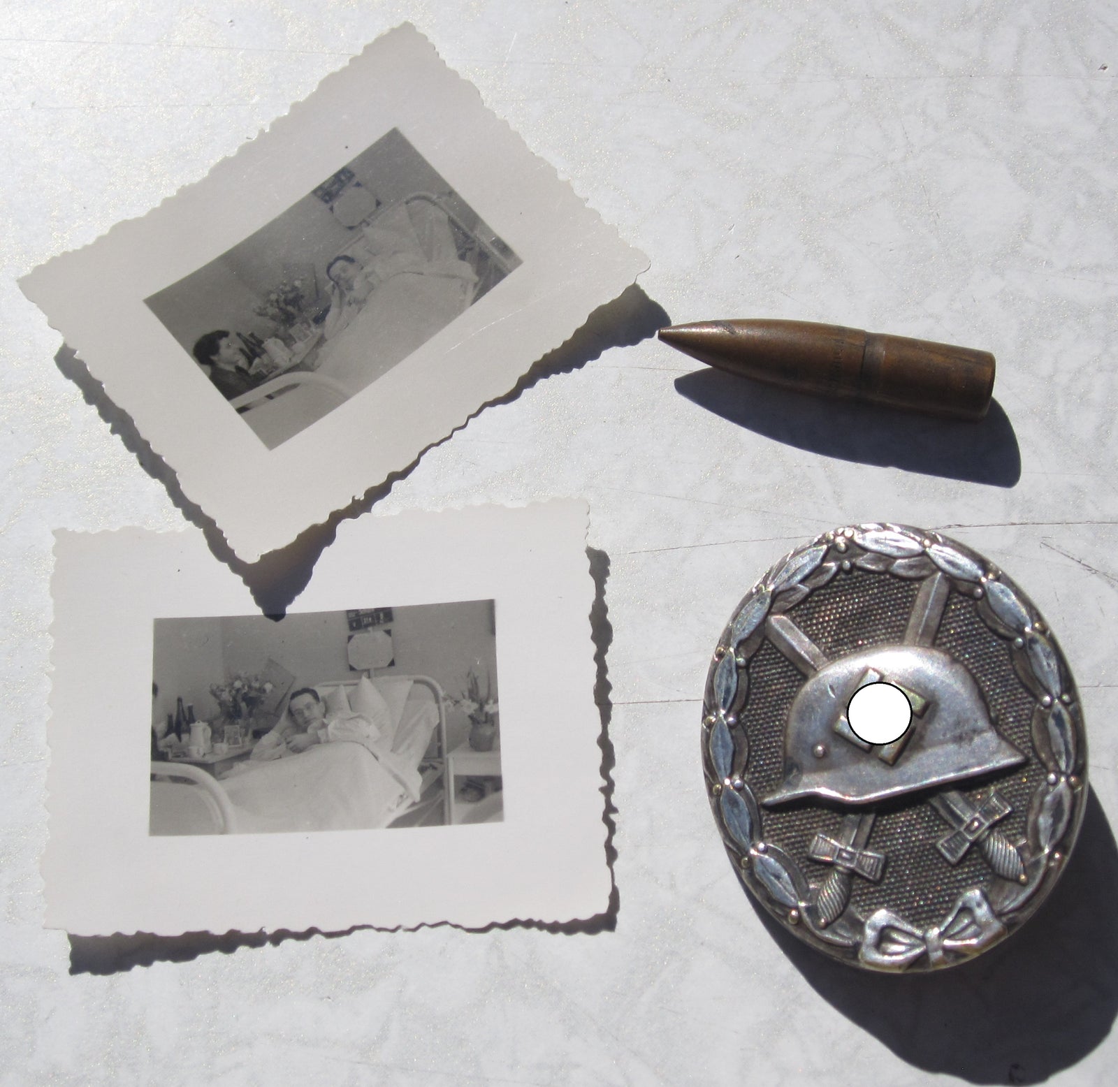 Verwundetenabzeichen 1939 in Silber Buntmetall