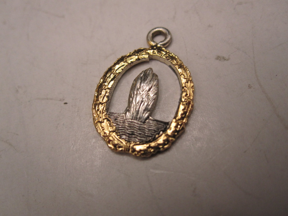 H.W.  -  - Miniatur Minensucherkriegsabzeichen der Kriegsmarine Modell / Ausführung 1957