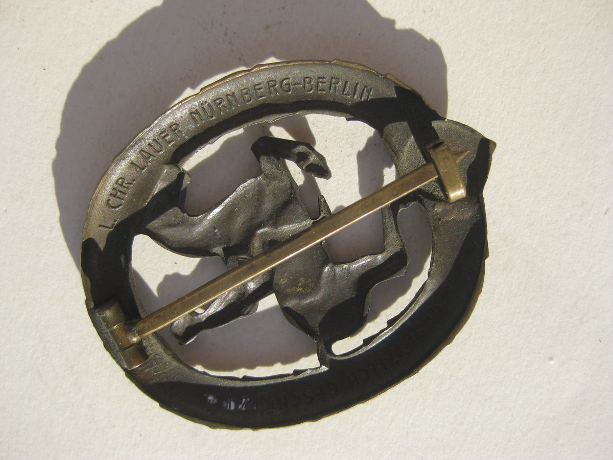 H.W.       3.Reich Reitersportabzeichen in BRONZE  1933 - 1945