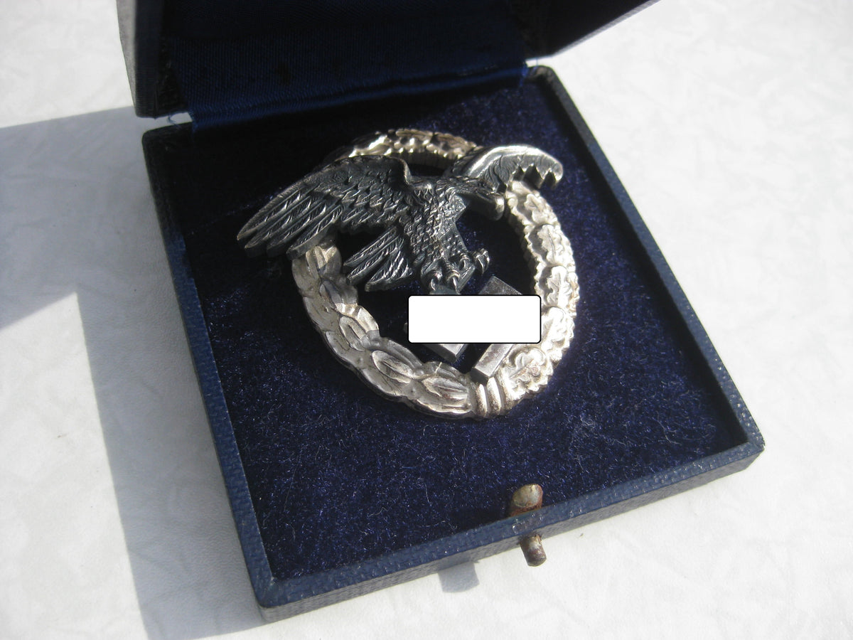 Luftwaffen - Beobachterabzeichen im Verleihungsetui MINT CONDITION
