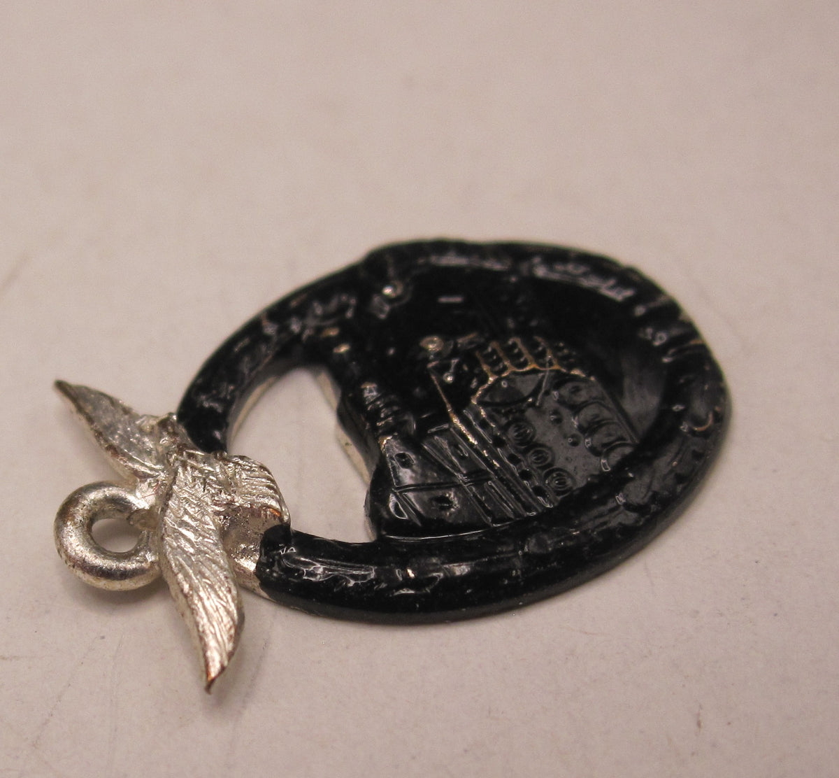 H.W.  -  - Miniatur Panzerkampfabzeichen der Luftwaffe Modell / Ausführung 1957