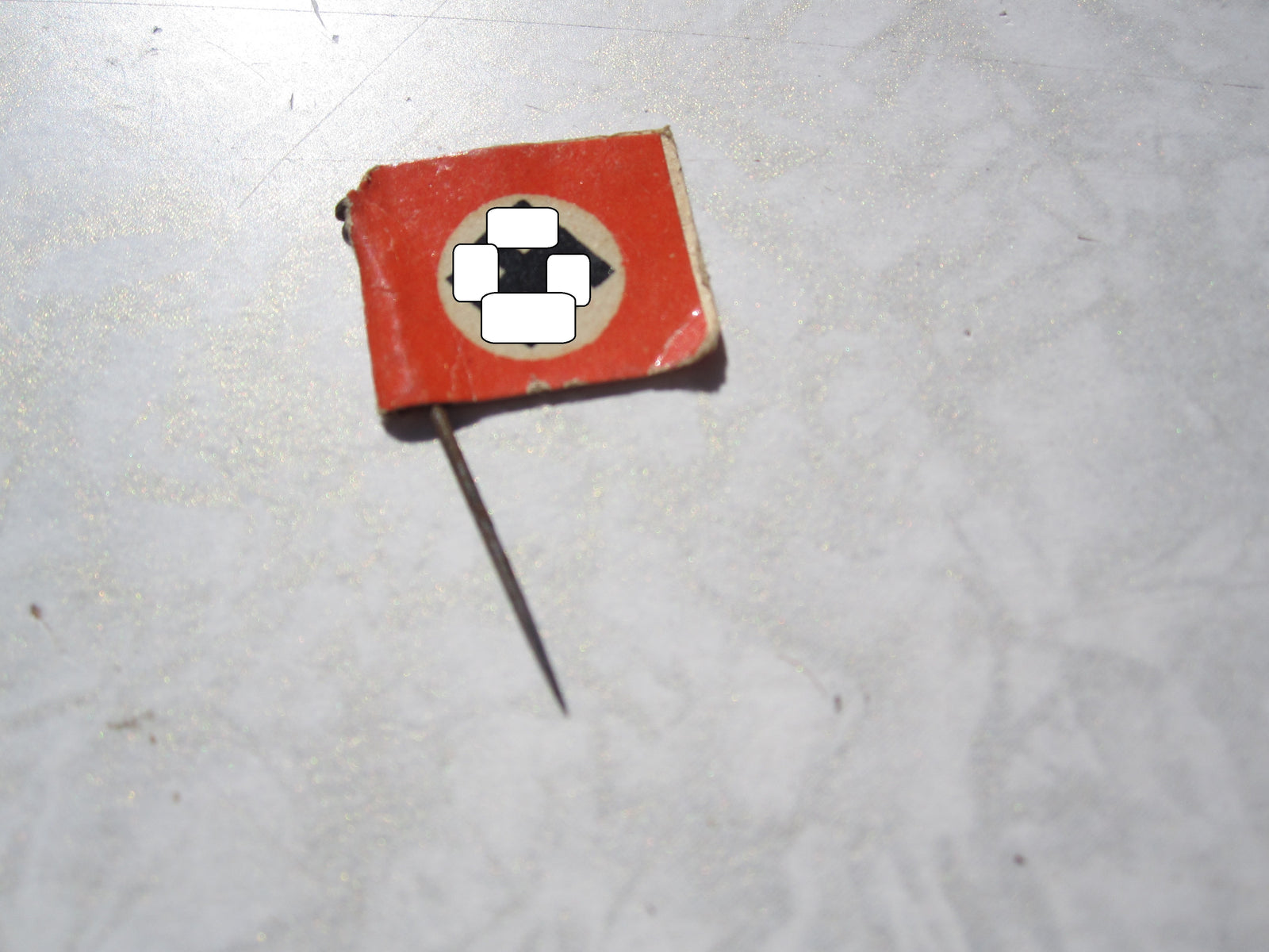NSDAP Partei - Sympathieabzeichen  Hakenkreuzfahne Miniatur