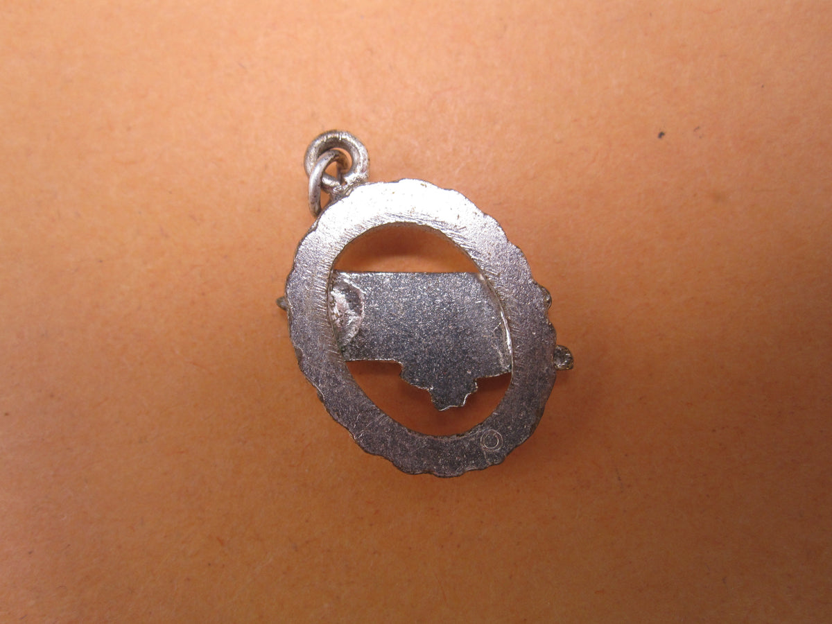 H.W.  -  - Miniatur Fallschirmschützenabzeichen der Luftwaffe Modell / Ausführung 1957