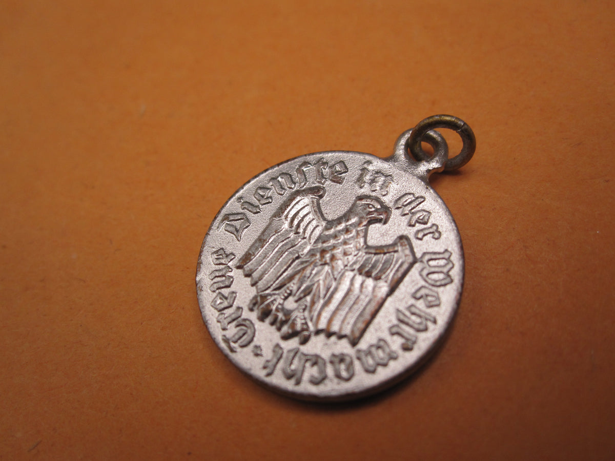 H.W.  -  - Miniatur Dienstauszeichnung der Wehrmacht für 4 Jahre Modell / Ausführung 1957