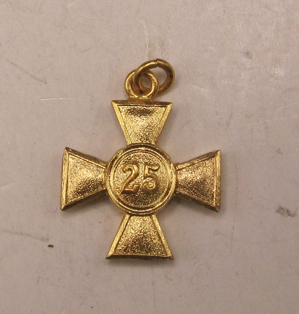 H.W.  -  - Miniatur Dienstauszeichnung der Wehrmacht für 25 Jahre Modell / Ausführung 1957