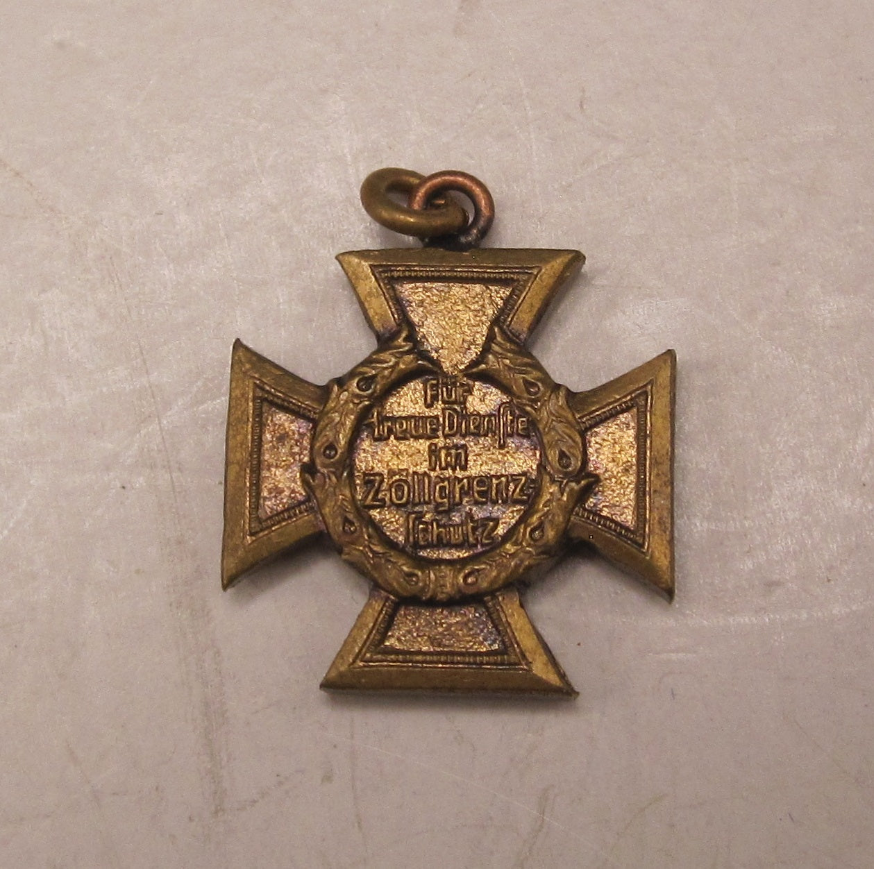 H.W.  -  - Miniatur Kreuz Zollgrenzschutz Ehrenzeichen Modell / Ausführung 1957