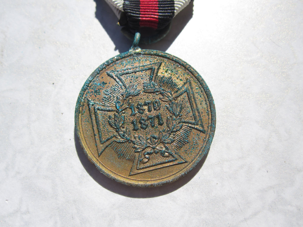 Medaille KDM Kriegsdenkmünze 1870-71 für Kämpfer / Spangenstück