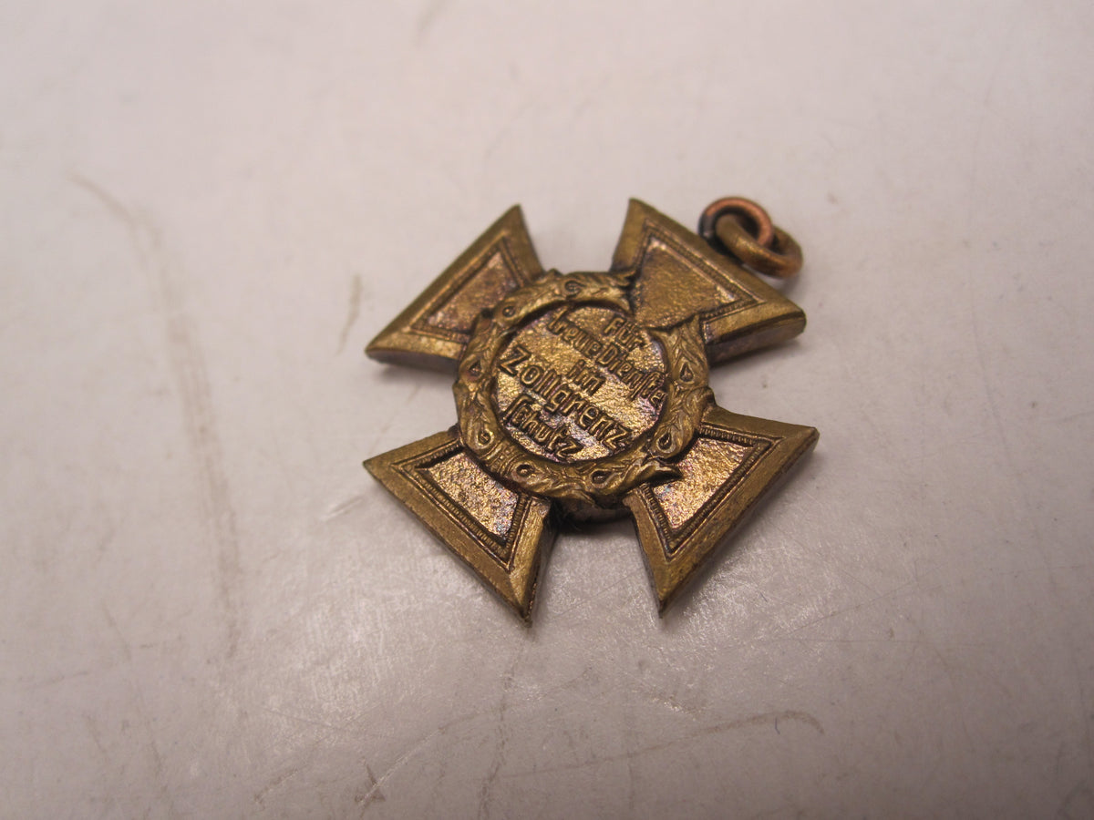 H.W.  -  - Miniatur Kreuz Zollgrenzschutz Ehrenzeichen Modell / Ausführung 1957