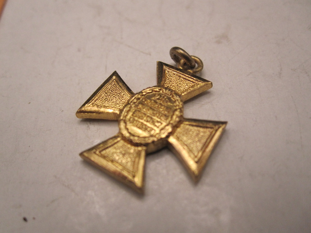 H.W.  -  - Miniatur Kreuz Polizeidienstauszeichnung für 25 Jahre Modell / Ausführung 1957