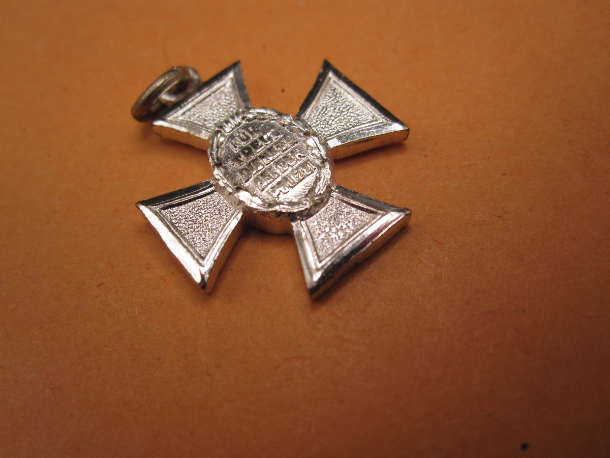 H.W.  -  - Miniatur Kreuz Polizeidienstauszeichnung für 18 Jahre Modell / Ausführung 1957