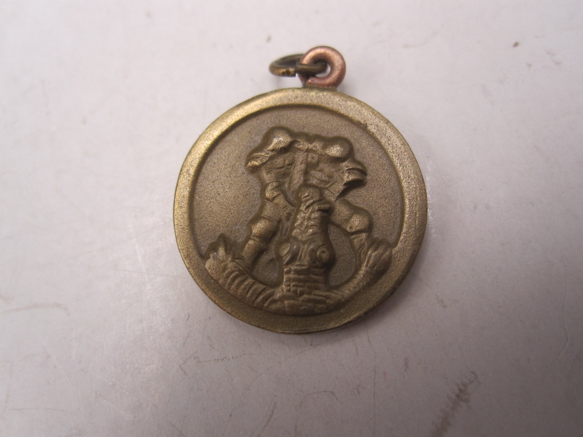 H.W.  -  - Miniatur deutsch - italienische Feldzug Medaille in Bronce Modell / Ausführung 1957