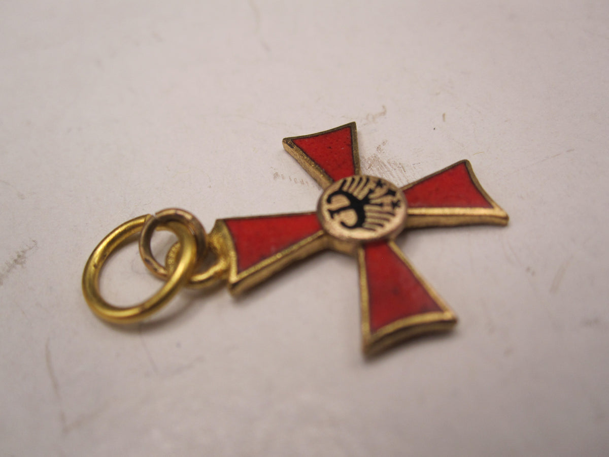 H.W.  -  -  Miniatur Bundesverdienstorden Verdienstkreuz Bundeswehr