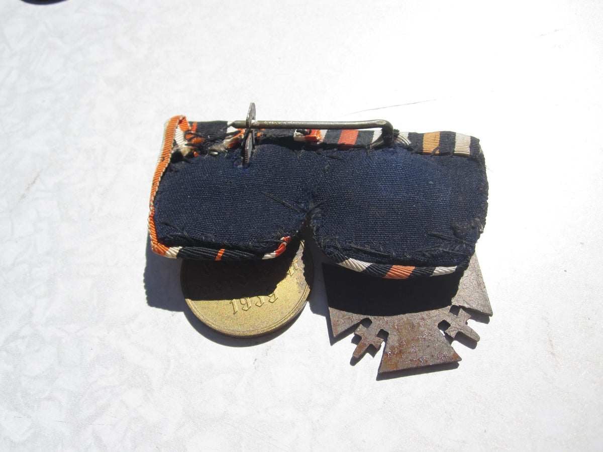 2er Ordensspange Ehrenkreuz für Frontkämpfer &amp; Medaille zum Kriegsverdienstkreuz 1939