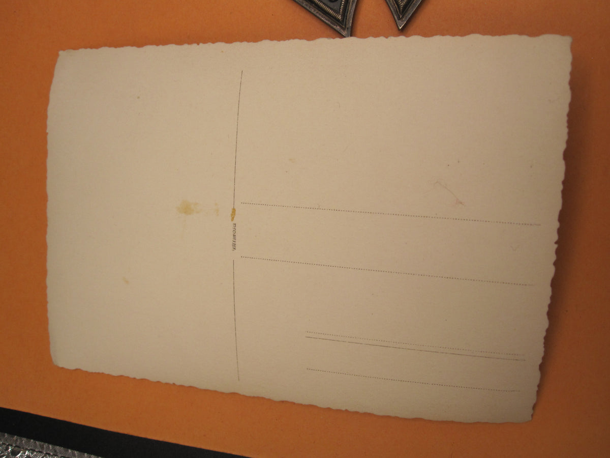 Eisernes Kreuz 2.Klasse 1939 (EK2/39) an Einzelordenspange &amp; Trägerfoto