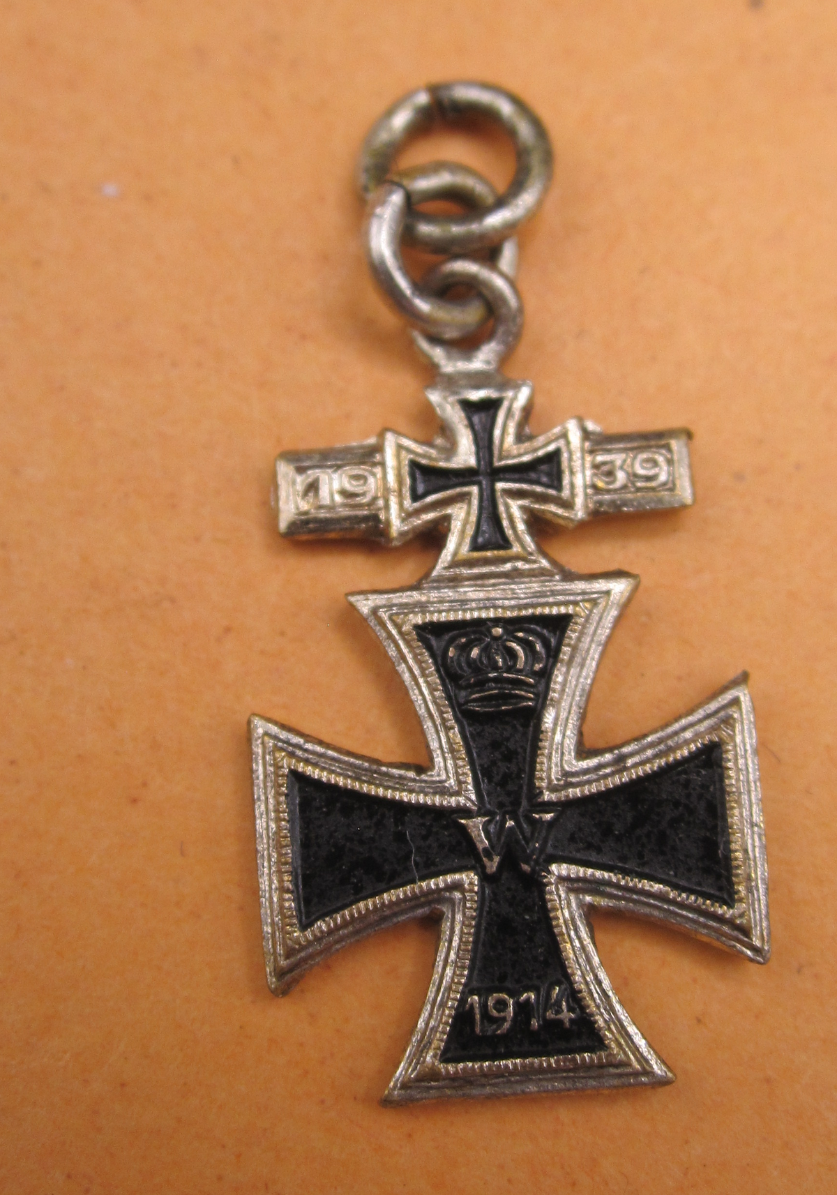 Miniatur Wiederholungsspange Eisernes Kreuz 1914 / 1939 1.Klasse als Modell / Ausführung 1957