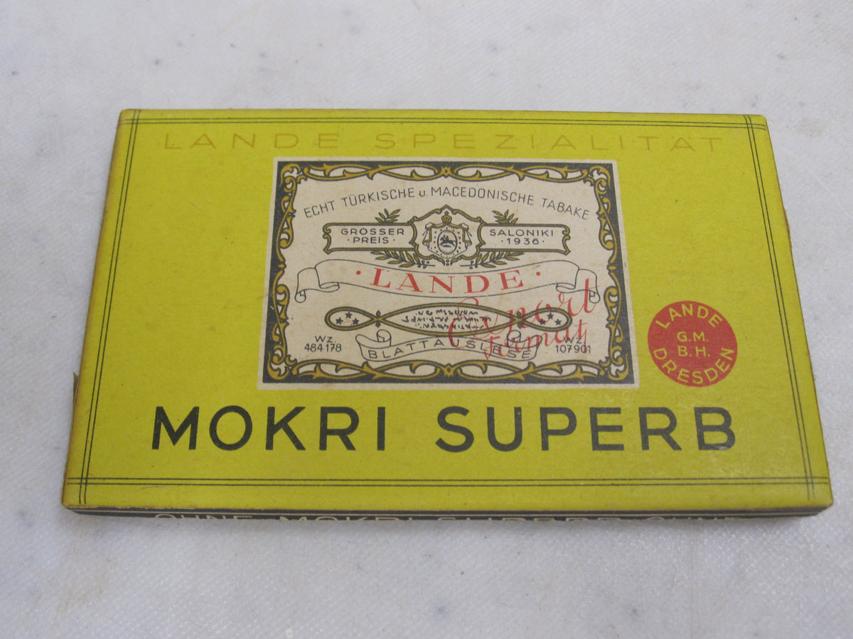 ungeöffnete Marketenderware Wehrmacht Zigaretten MOKRI SUPERB Dresden
