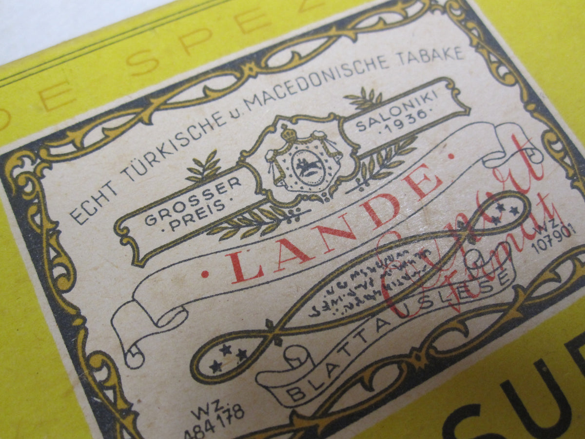 ungeöffnete Marketenderware Wehrmacht Zigaretten MOKRI SUPERB Dresden