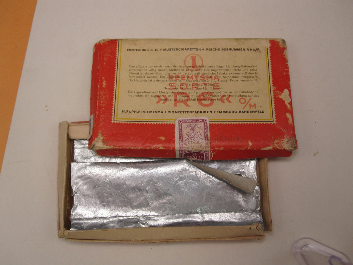 Marketenderware Wehrmacht Zigaretten Reemtsma R6 geöffnet