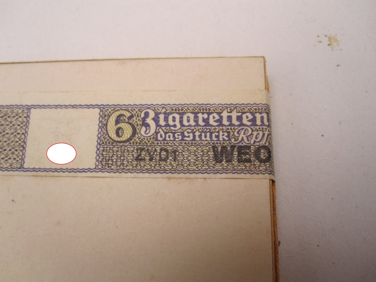 ungeöffnete Marketenderware Wehrmacht Zigaretten SALEM No. 6