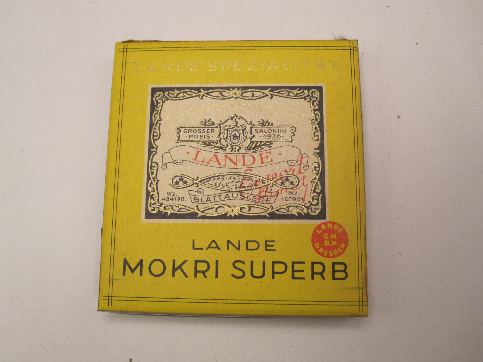 ungeöffnete Marketenderware Wehrmacht Zigaretten MOKRI SUPERB Dresden