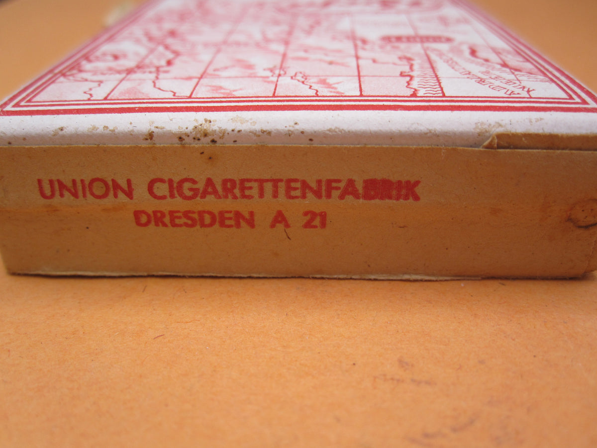 ungeöffnete Marketenderware Wehrmacht Zigaretten KORFU / rot Dresden