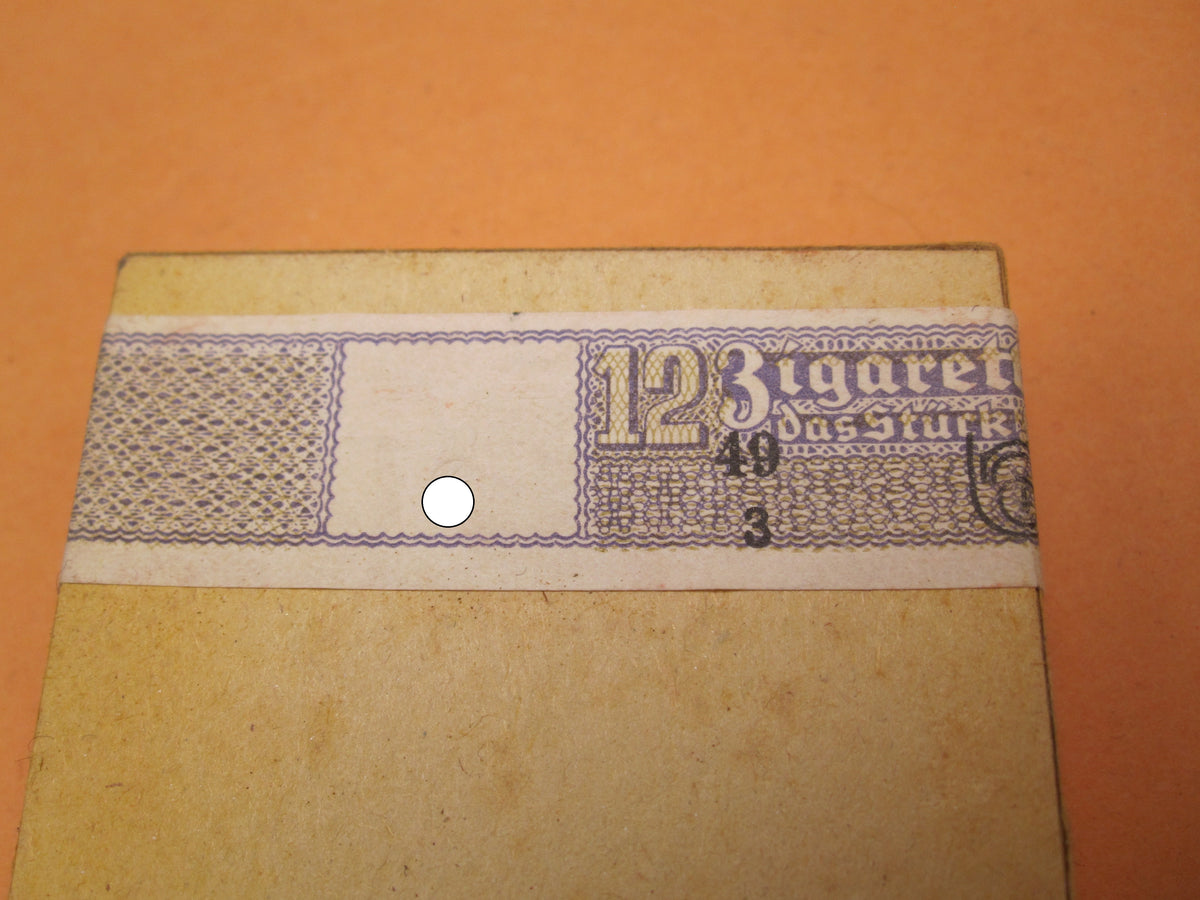 ungeöffnete Marketenderware Wehrmacht Zigaretten KORFU / rot Dresden