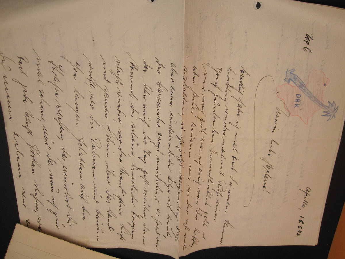 Uniformfoto Luftwaffensoldat dabei Feldspange &amp; Feldpost aus AFRIKA