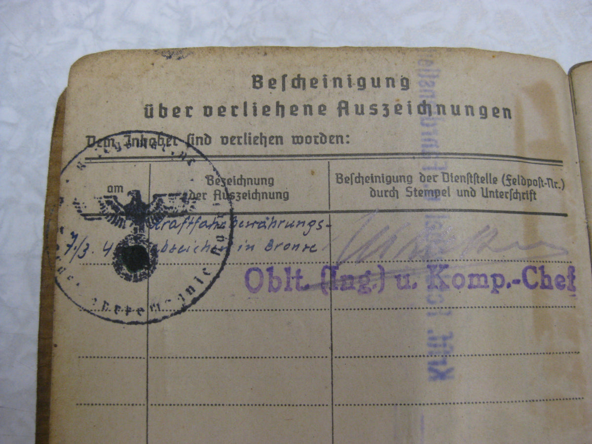 Soldbuch NARVIK NORWEGEN Drontheim  Bogen Lyngdal Verdal Marineartillerie Küstenartillerie