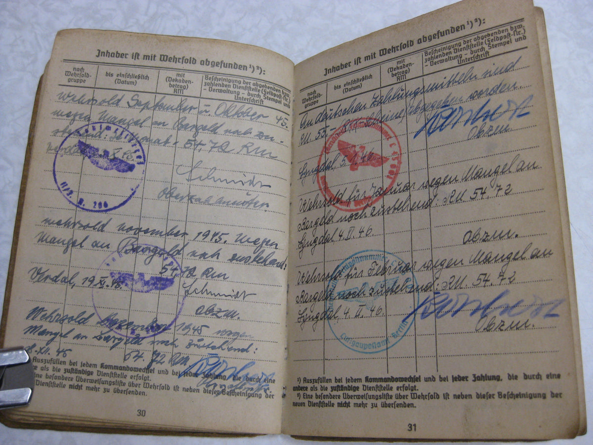 Soldbuch NARVIK NORWEGEN Drontheim  Bogen Lyngdal Verdal Marineartillerie Küstenartillerie