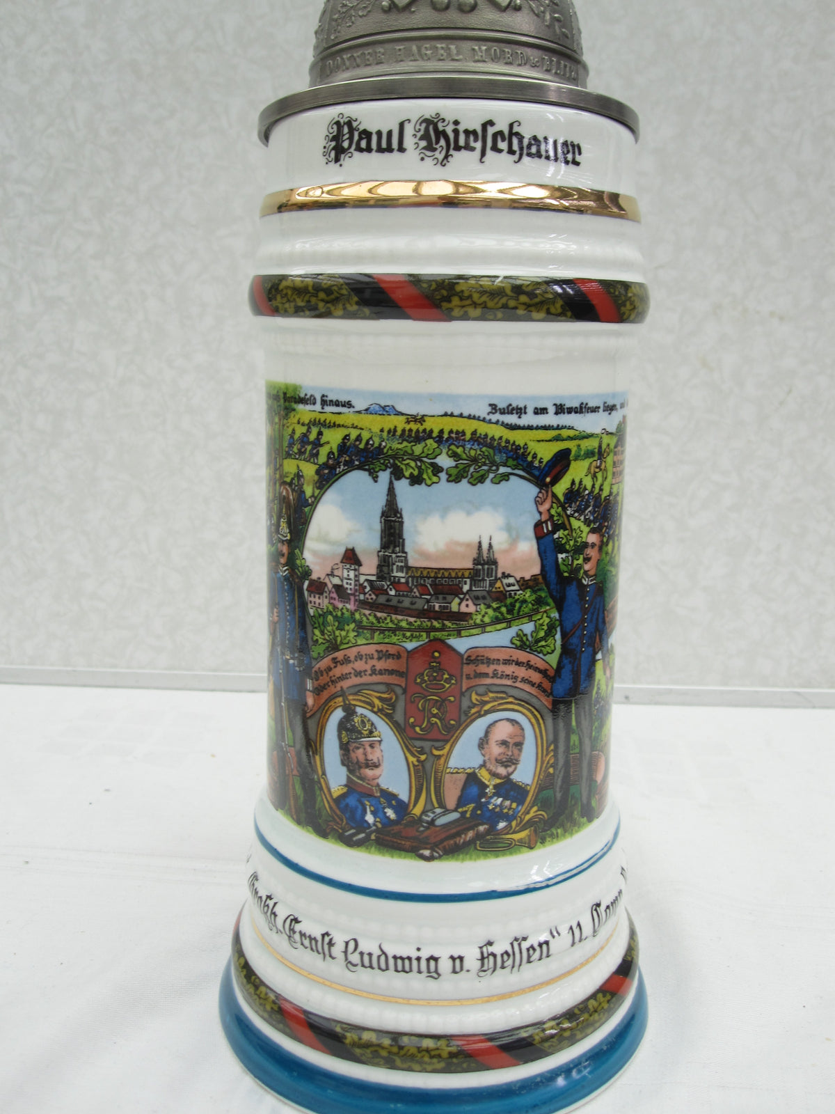 Reservistenkrug 5. Infanterie Regiment Großherzog Ernst Ludwig von Hessen BAMBERG 1909 / 1911