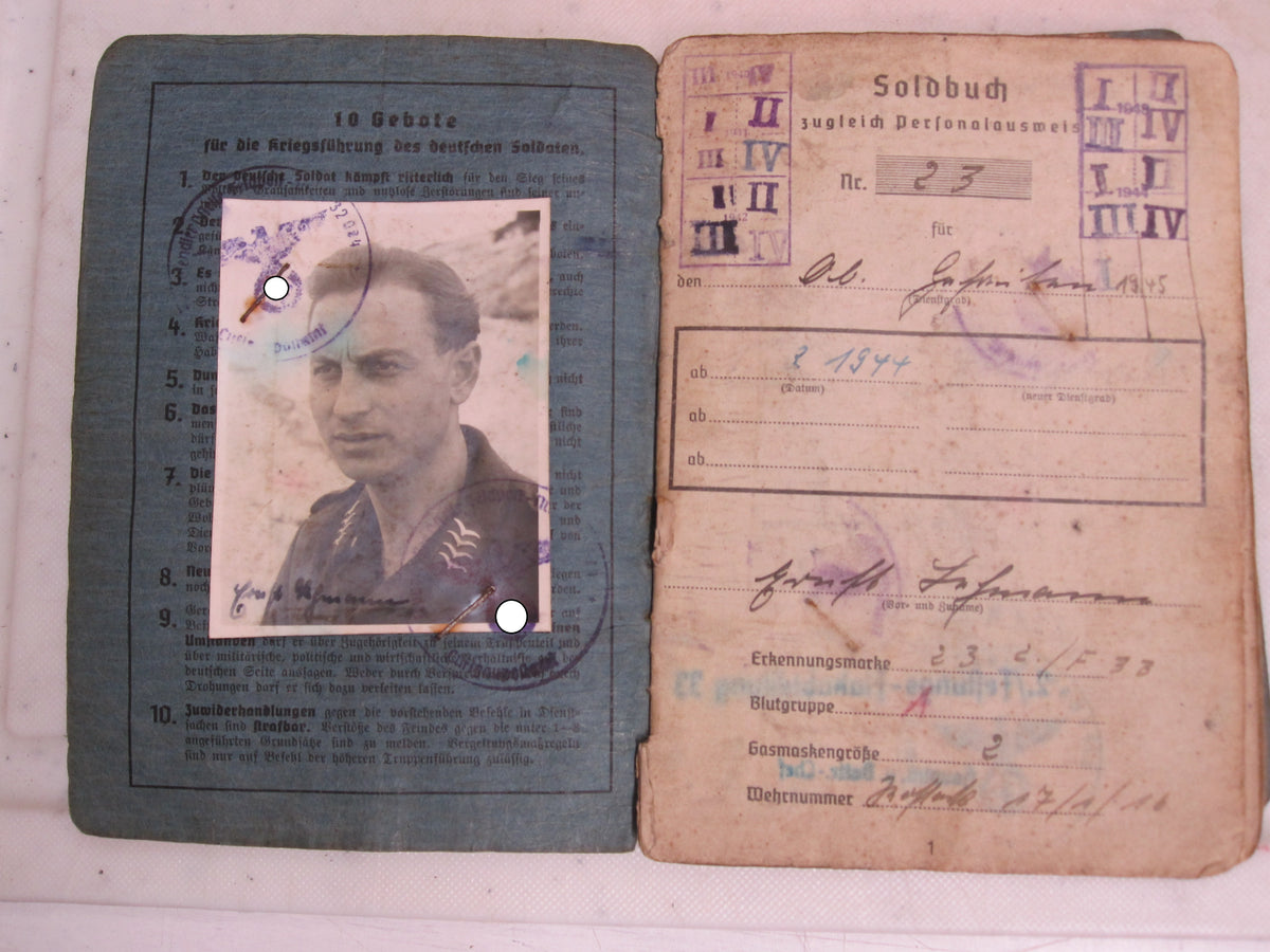 Militärpaß Soldbuch Wehrmacht Luftwaffe