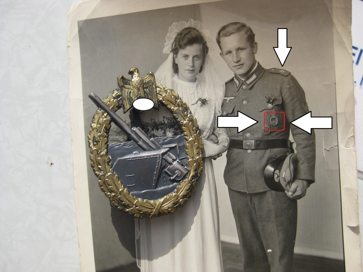 Marineartillerie Kriegsabzeichen Mint Condition