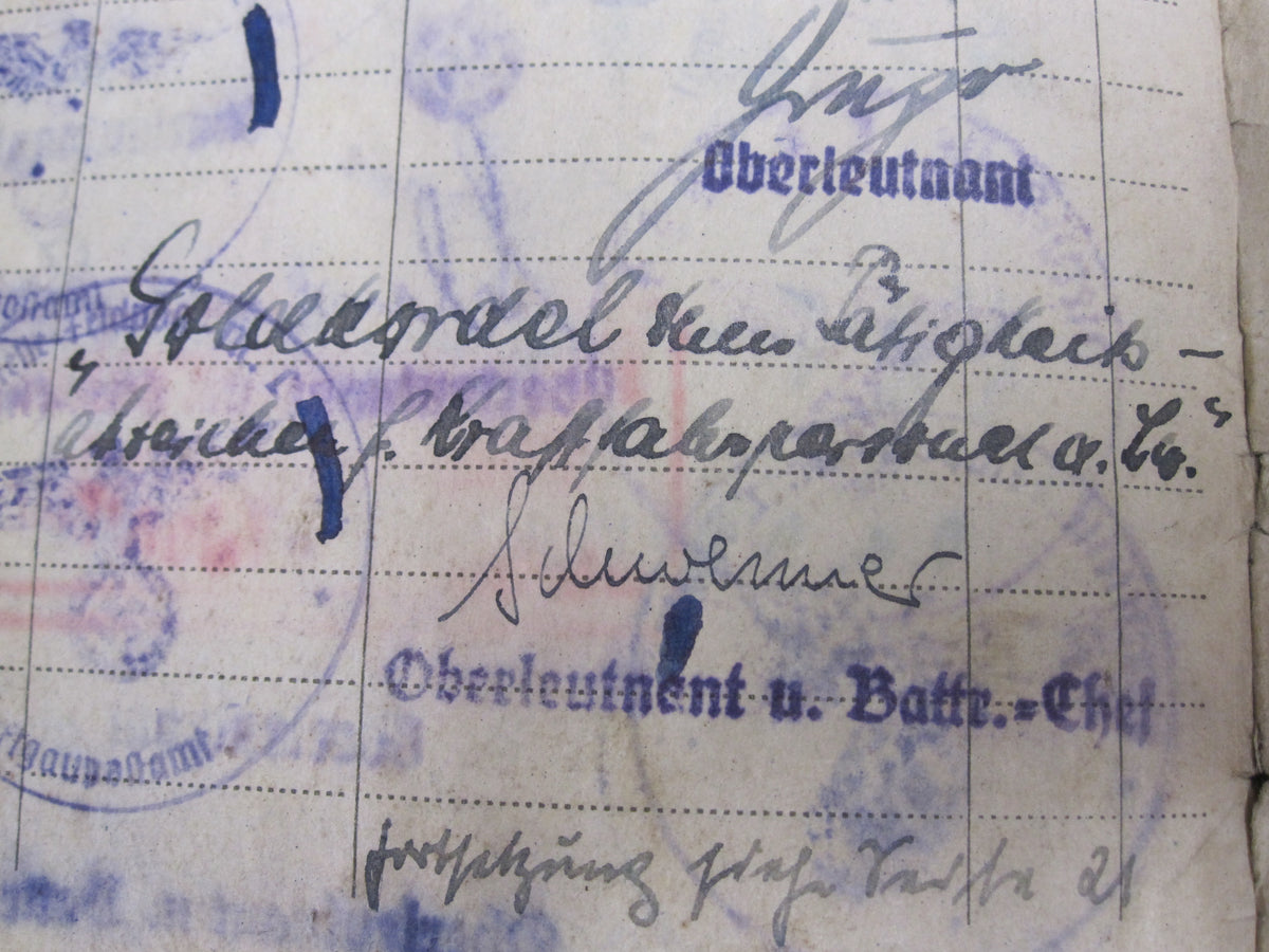 Militärpaß Soldbuch Wehrmacht Luftwaffe