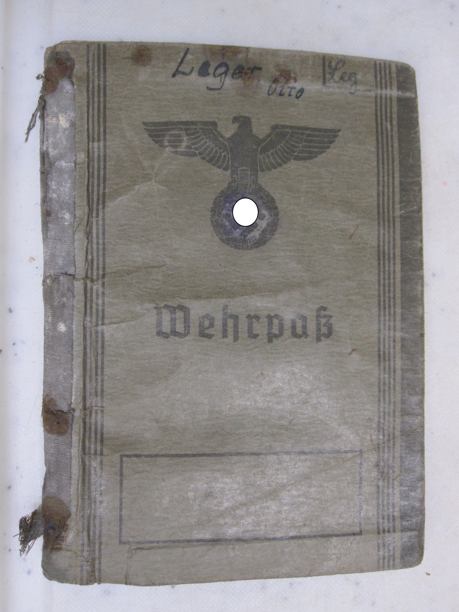 Wehrpaß Wehrmacht Heer