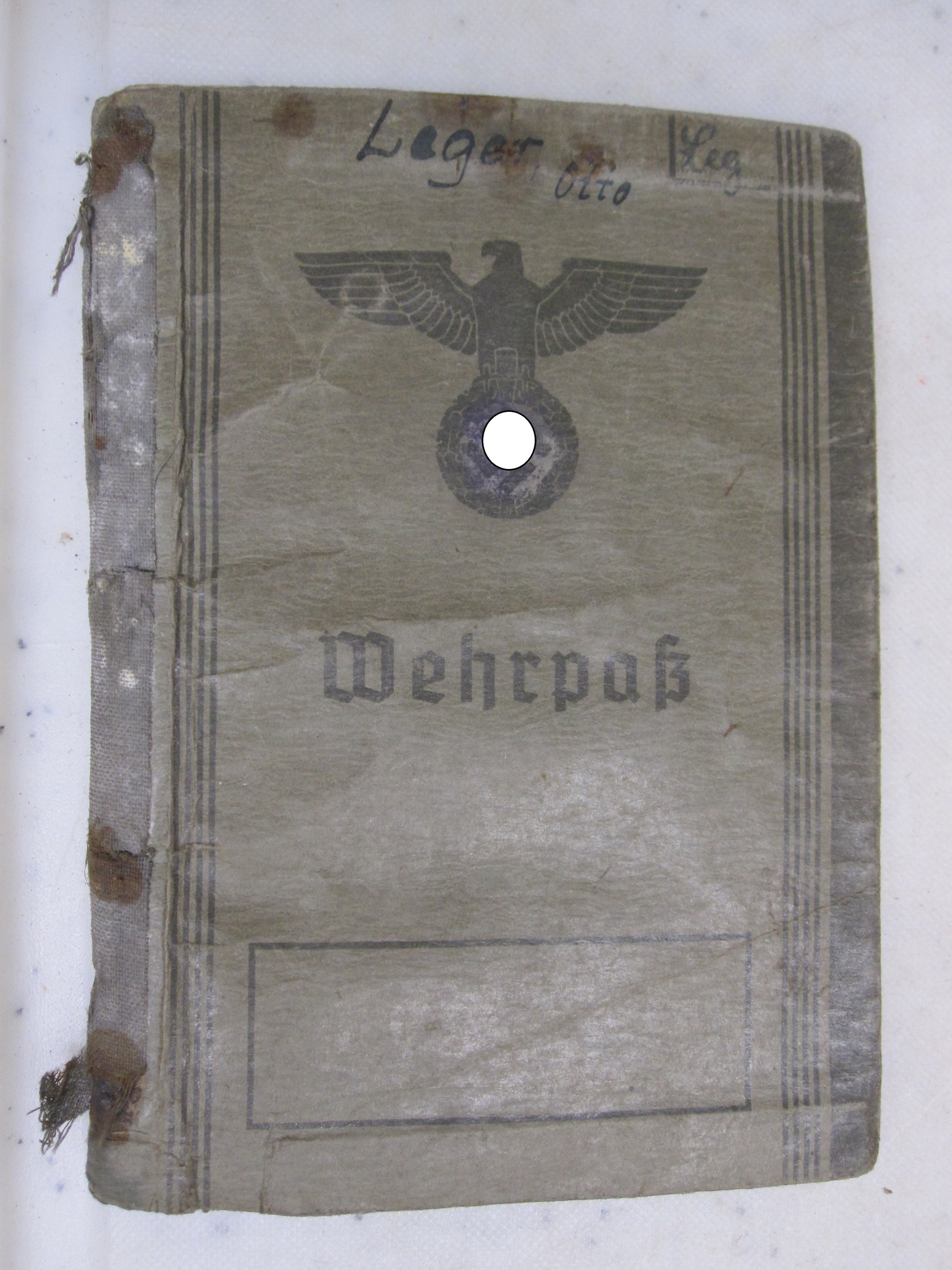 Wehrpaß Wehrmacht Heer