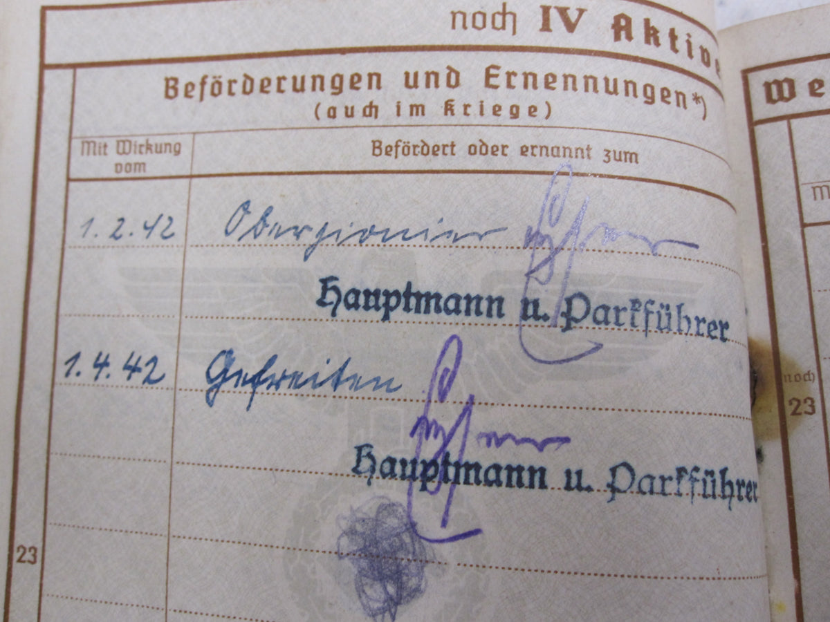 Wehrpaß Wehrmacht Heer