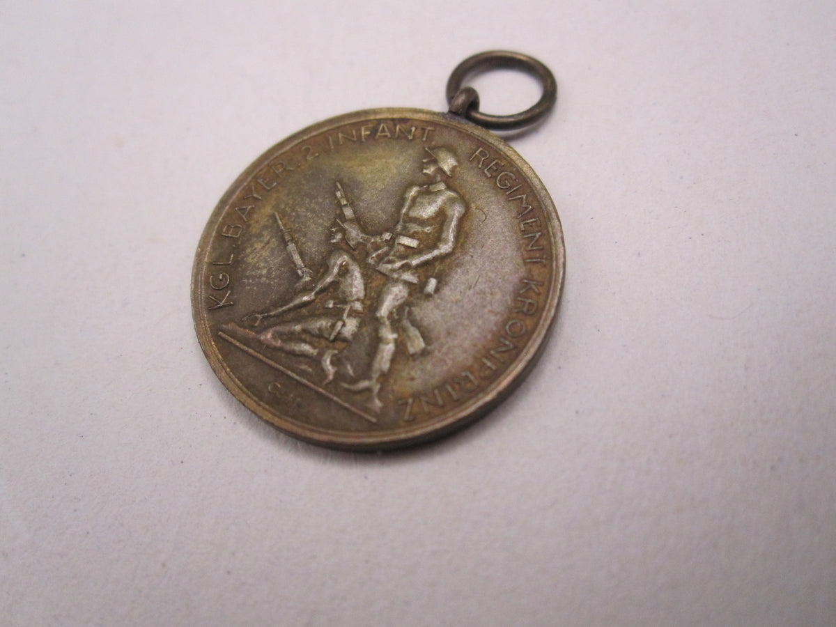 H.W.  -  - Miniaturorden Bayern Medaille bayerisches 2. Infanterie Regiment KRONPRINZ 1932