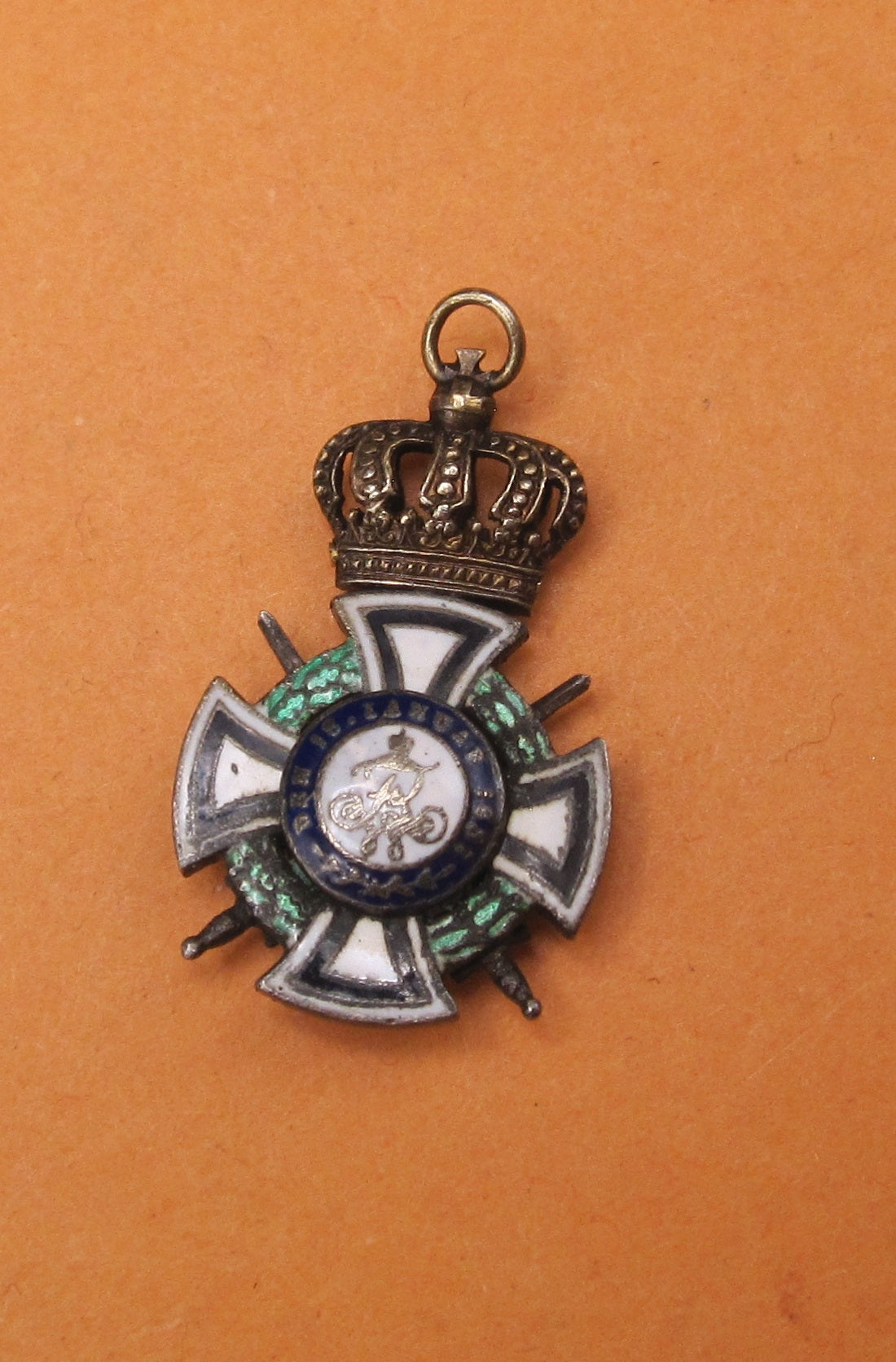 H.W.  -  -  Miniaturorden Hausorden von Hohenzollern Ritterkreuz Miniatur