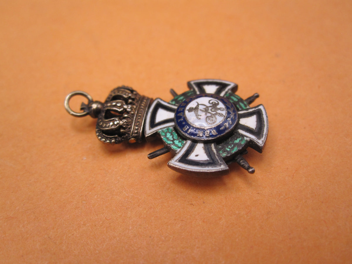 H.W.  -  -  Miniaturorden Hausorden von Hohenzollern Ritterkreuz Miniatur