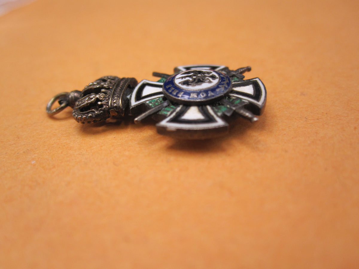 H.W.  -  -  Miniaturorden Hausorden von Hohenzollern Ritterkreuz Miniatur
