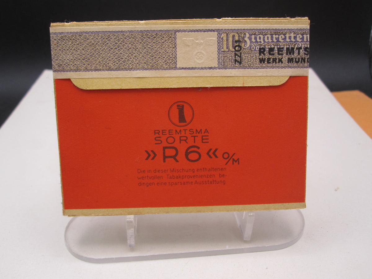 Originale &amp; alte Marketenderware Wehrmacht Zigaretten Reemtsma R6 -Werk München-