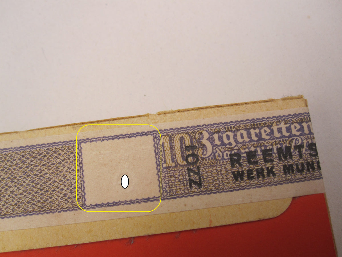 Originale &amp; alte Marketenderware Wehrmacht Zigaretten Reemtsma R6 -Werk München-