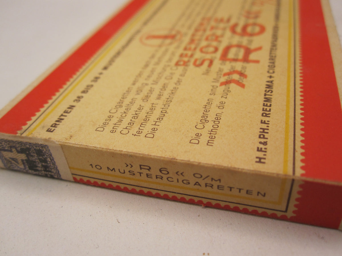 Originale &amp; alte Marketenderware Wehrmacht Zigaretten Reemtsma R6 -Werk München-