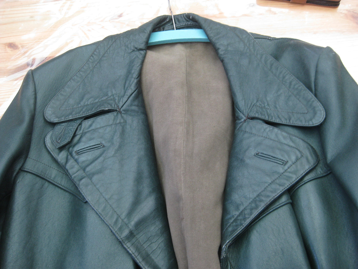 Original Motorradmantel Ledermantel aus den 1930 / 40igern