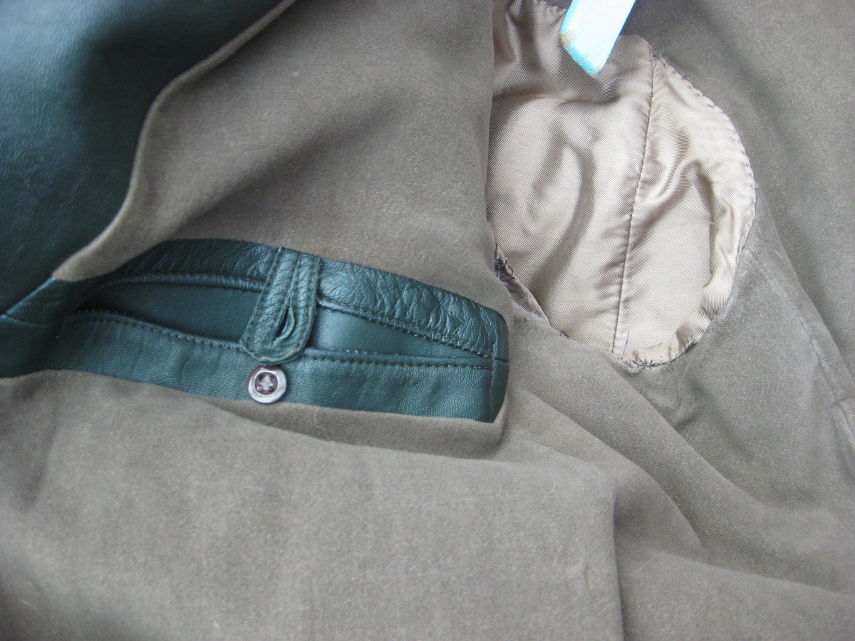 Original Motorradmantel Ledermantel aus den 1930 / 40igern